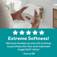 Angel Soft Ultra Toilet Paper, 12 Mega Rolls, 2-Ply, 320 Sheets Per Roll