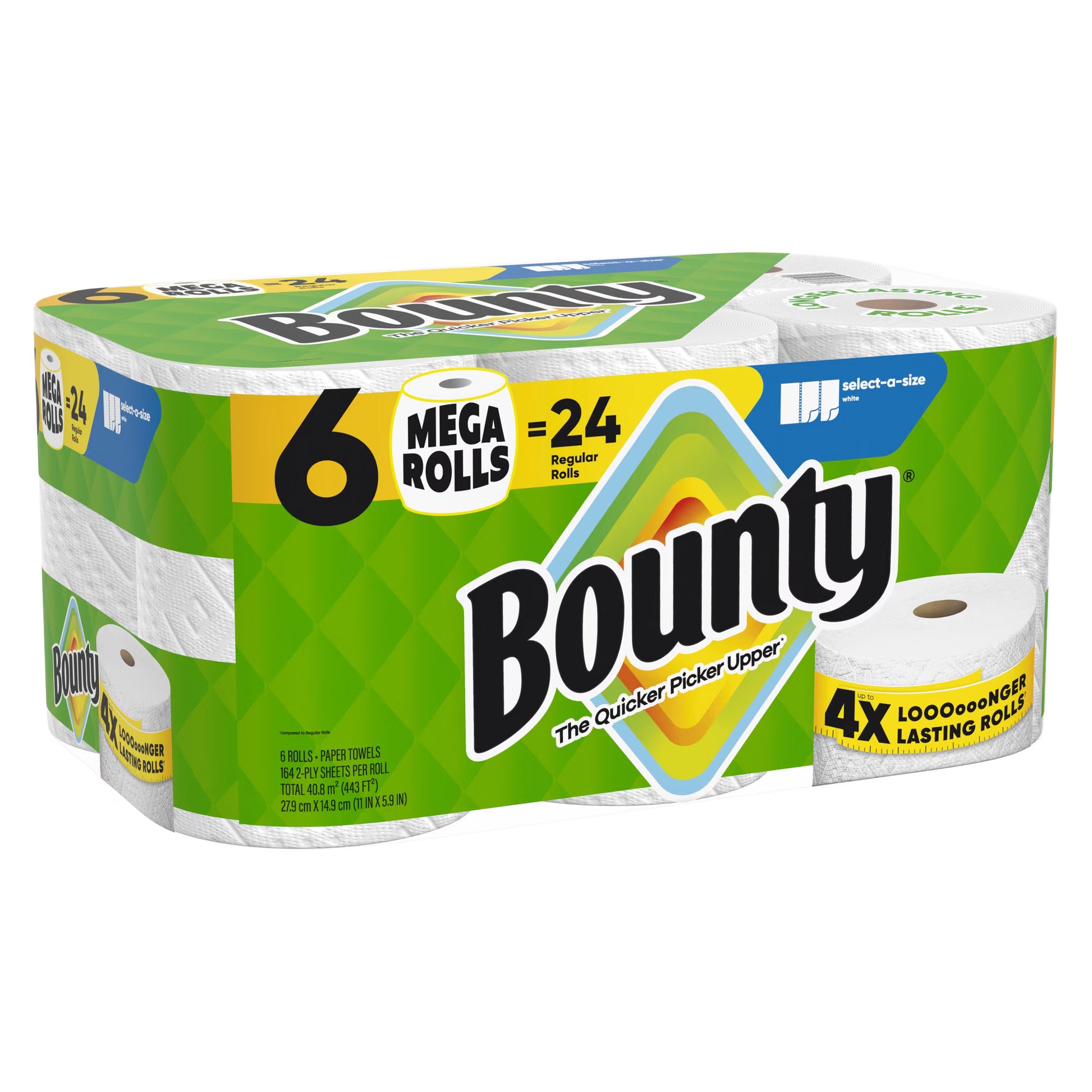 Bounty Select-A-Size Paper Towels, 6 Mega Rolls