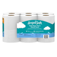 Angel Soft Fresh Linen Toilet Paper, 12 Mega Rolls, 2-Ply, 320 Sheets Per Roll
