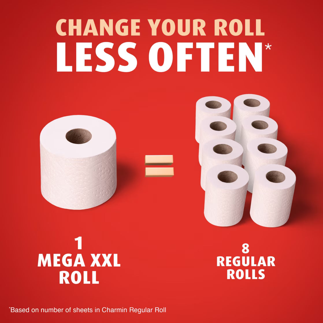 Charmin Ultra Strong Toilet Paper, 12 Mega XXL Rolls