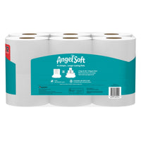 Angel Soft Mega XL Toilet Paper, 12 Rolls, 2-Ply, 480 Sheets Per Roll