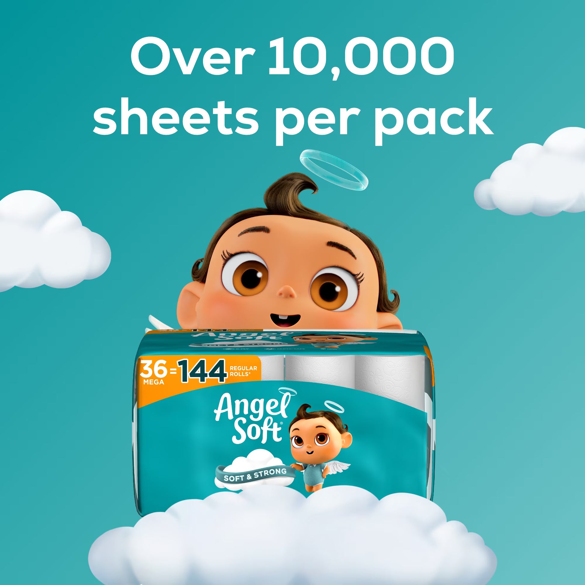 Angel Soft Toilet Paper, 36 Mega Rolls, 2-Ply, 320 Sheets Per Roll