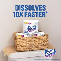 Scott, Scott Bath Tissue 8 Roll Septic-Safe, 1-Ply Toilet Tissue