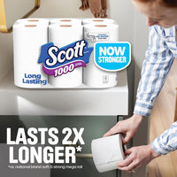 Scott, Scott Bath Tissue 8 Roll Septic-Safe, 1-Ply Toilet Tissue