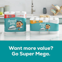 Angel Soft Toilet Paper – 18 Mega Rolls (Equal to 72 Regular Rolls) | Soft & Strong Bath Tissue