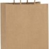 BagDream Kraft Paper Bags 100Pcs 5.25x3.75x8 Inches Small Paper Gift Bags with Handles Bulk, Paper Shopping Bags, Kraft Bags, Party Bags, Brown Bags
