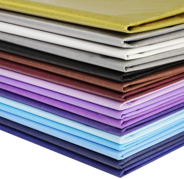 Supla 180 Sheets 36 Colors Tissue Paper Bulk Wrapping Tissue Paper Art Rainbow Tissue Paper 20 x 26" for Art Craft Floral Birthday Party Festival Gift...
