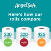Angel Soft Toilet Paper, 60 Double Rolls, 60 = 120 Regular Rolls, Bath Tissue, 12 Rolls (Pack of 5)