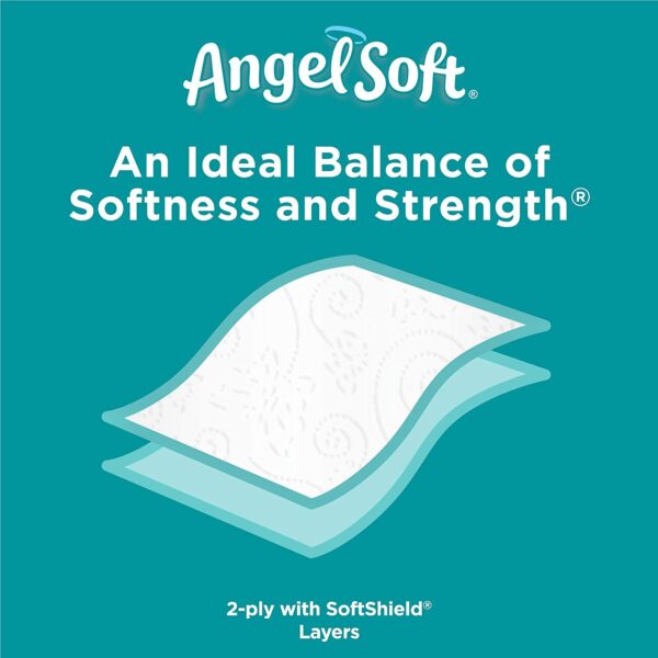 ANGEL SOFT Toilet Paper Bath Tissue, 36 Huge Rolls, 360+ 2-Ply Sheets Per Roll