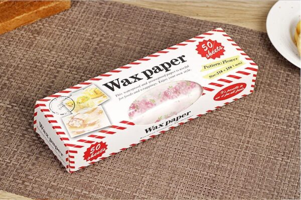 Wax Paper ,Food Picnic Paper,50 sheets Grease Proof Paper ,Waterproof Dry Hamburger Paper Liners Wrapping Tissue for Plastic Food Basket By Meleg...