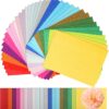 Naler 200 Sheets Assorted Colors Art Tissue Paper Bulk for Gift Wrapping DIY Christmas Crafts Decorative Tissue Paper Flower Pom Pom Easter Hunt Basket..