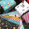 120 Sheets Christmas Tissue Paper Assorted Patterns Santa Printed Holiday Wrapping Paper for Xmas Holiday Birthday Wedding DIY Crafts (20 x 14 Inches)