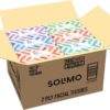 Amazon Brand - Solimo Facial Tissues (18 Flat Boxes), 160 Tissues per Box (2880 Tissues Total)