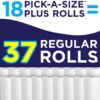 Sparkle Paper Towels, 18 = 37 Regular Rolls, Modern White, Pick-a-Size Plus