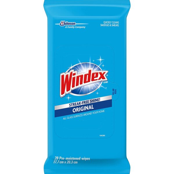 Windex Glass and Multi-Surface Cleaning Wipes, 28 Count